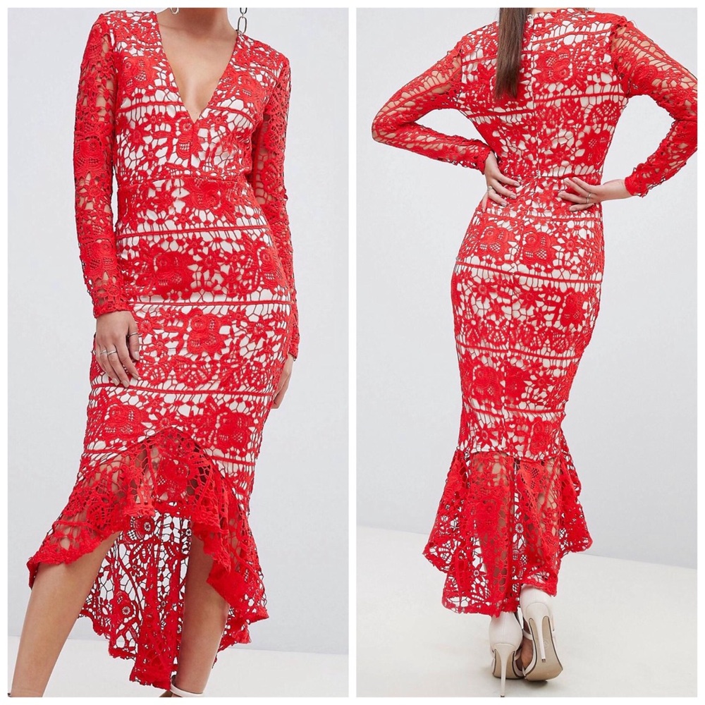 Red Lace Dress